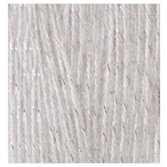 Пряжа для вязания Ализе Angora Gold Simli (5% металлик, 20% шерсть, 75% акрил) 5х100г/500м цв.168 белая зима Alize