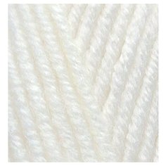 Пряжа для вязания Ализе Lana Gold Plus (49% шерсть, 51% акрил) 5х100г/140м цв.062 молочный Alize
