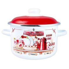Кастрюля Appetite La Cuisine 2.0л цилиндрическая, 6RD161M эмаль