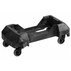 Платформа на роликах для контейнера Slim Jim (пластик), Черный, Rubbermaid