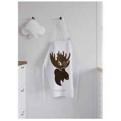 Фартук женский для готовки "Лось наблюдает", универсальный размер Joy Arty