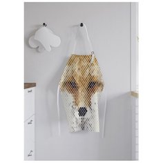 Фартук женский для готовки "Пиксельная лиса", универсальный размер Joy Arty