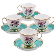 JK- 22 Чайный набор на 4 перс.Цветок Неаполя (Pavone)