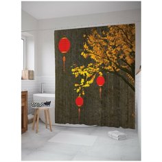 Штора для ванной JoyArty Летающие фонарики 180х200 (sc-17371)