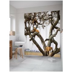 Штора для ванной JoyArty Львиное дерево 180х200 (sc-12719)