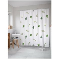 Штора для ванной JoyArty Лиственный узор 180х200 (sc-13299)