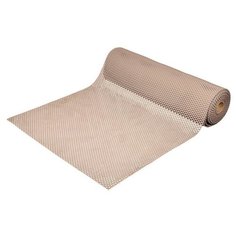 Коврик-дорожка ПВХ ШАШКИ 4,5 мм 0,9*10 м, против скольжения, бежевый VORTEX /1 (24072)