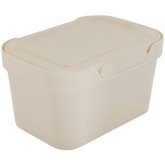 ЯЩИК УНИВЕРС. С КРЫШКОЙ "LUXE" 189*132*110 ММ 1,9 Л (БЕЖЕВЫЙ) (1/20) "БЫТПЛАСТ" Econova