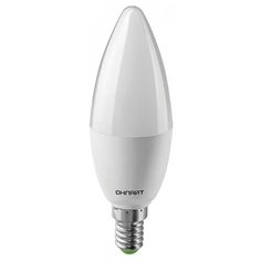 ЛАМПА СВЕТОДИОДНАЯ (LED) "ОНЛАЙТ" C37 СВЕЧА 10W 4000 К E27, МАТОВ., ХОЛ. СВЕТ 61 960