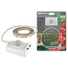 Умная подсветка SMD2835-30LED/m-IP20-5В-2,4Вт-3000К(1 м),датчик движ.и освещ.,акк.Li-Ion 1100мАч TDM