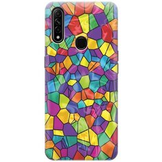 Cиликоновый чехол на OPPO A31 / Оппо А31 с принтом "Яркая мозаика" Gosso