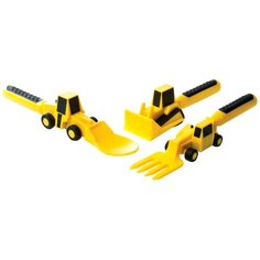 Набор столовых приборов Constructive Eating Construction желтый