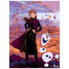 Картина по номерам Русская живопись "Анна и Олаф", 30x40 см