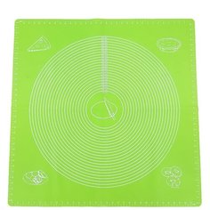 Коврик силиконовый для раскатки теста, 70х70 см, зеленый Edenberg