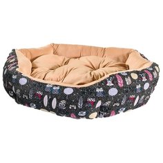 Лежак с бортиком ЗверьПостель Линия Комби 75х65 см