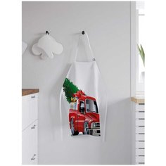 Фартук женский для готовки JoyArty "Елка в подарок", универсальный размер, ap-24128