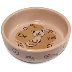 Миска керамическая "Кошечка", 0,35л Triol