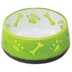 Миска пластиковая на резинке утяжеленная "Градиент" салатовая, 0,3л Triol