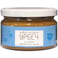 Живой Продукт Урбеч натуральная паста из семян светлого льна, 225 г