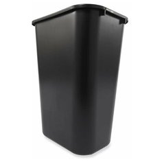 Корзина для мусора прямоугольная офисная Soft Wastebaskets 39 л, Черный, Rubbermaid