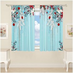 Фотошторы для кухни 18616, 145*180 см, 2 шт. Сирень