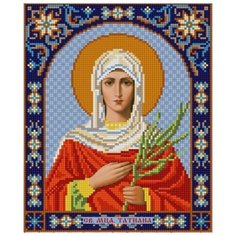 Святая Татьяна (рис. на сатене 20х25) 20х25 Конек 9301 Конёк