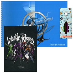 Набор для юного супергероя (альбом + тетрадь + 12 фломастеров) Эксмо