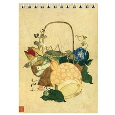 Блокнот. Корзина с горохом и фруктами Шанс