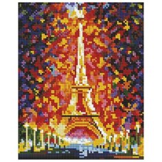 Париж-огни Эйфелевой башни Мозаика на подрамнике 20х25 20х25 см Белоснежка 531-ST-S