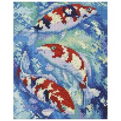 Карпы Кои Мозаика на подрамнике 20х25 20х25см Белоснежка 542-ST-S