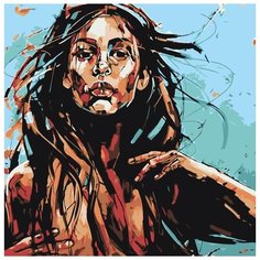 Картина по номерам Живопись по Номерам "Стальная леди", 40x40 см