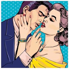 Картина по номерам Живопись по Номерам "Мужчина и женщина", 40x40 см