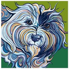 Картина по номерам Живопись по Номерам "Преданный взгляд", 40x40 см