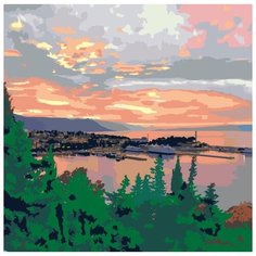 Картина по номерам Живопись по Номерам "Вечер на природе", 40x40 см