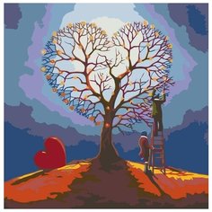 Картина по номерам Живопись по Номерам "Дерево любви", 40x40 см
