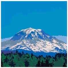 Картина по номерам Живопись по Номерам "Горный пейзаж", 40x40 см