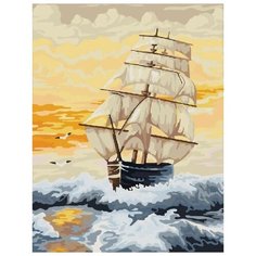 Картина по номерам Paintboy "По рассветным волнам", 40x50 см
