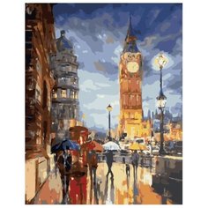 Картина по номерам Paintboy "Дождливый вечер", 40x50 см