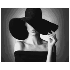 Картина по номерам Paintboy "Дама в черном", 40x50 см