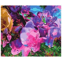 Картина по номерам Paintboy "Цветочная абстракция", 40x50 см