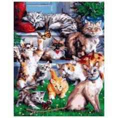 Картина по номерам Paintboy "Котейки", 40x50 см