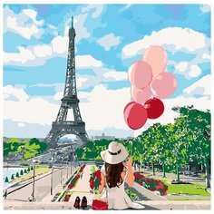 Картина по номерам Живопись по Номерам "Летом в Париже", 40x40 см