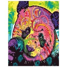Картина по номерам Paintboy "Яркая панда", 40x50 см