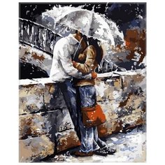 Картина по номерам Paintboy "Романтическая прогулка под дождем", 40x50 см