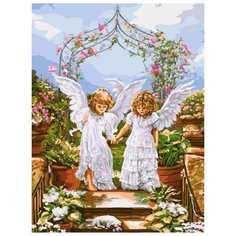 Картина по номерам Paintboy "Друзья-ангелы", 40x50 см