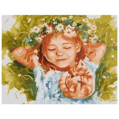 Картина по номерам Paintboy "Рыжая влюблённая", 40x50 см