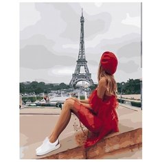 Картина по номерам Paintboy "Отдых у Эйфелевой башни", 40x50 см