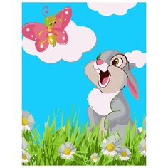 Картина по номерам Paintboy "Улыбка зайчонка", 20x30 см