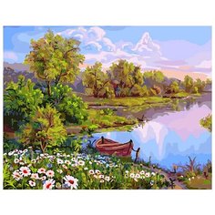 Картина по номерам Paintboy "Ромашковый берег", 40x50 см