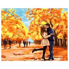 Картина по номерам Paintboy "Осень, пора любви и поцелуев", 40x50 см